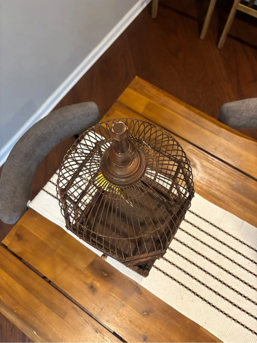 Late 19th-Century Wooden Birdcage